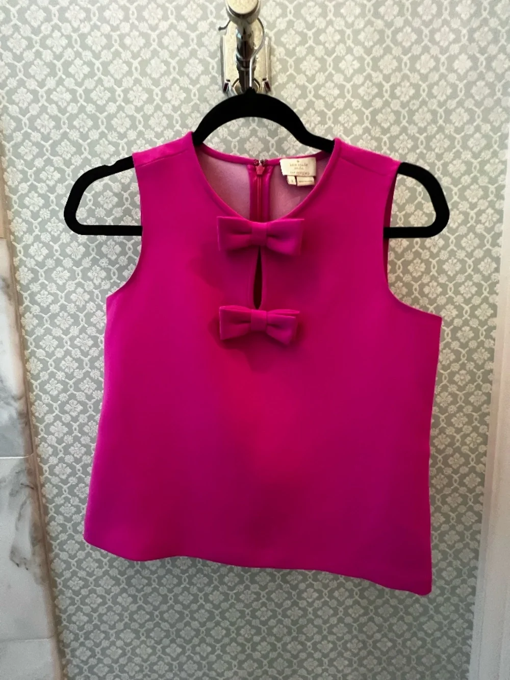 Kate Spade Hot Pink Sleeveless Top 0 - Picture 1 of 4